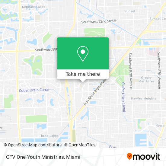 CFV One-Youth Ministries map