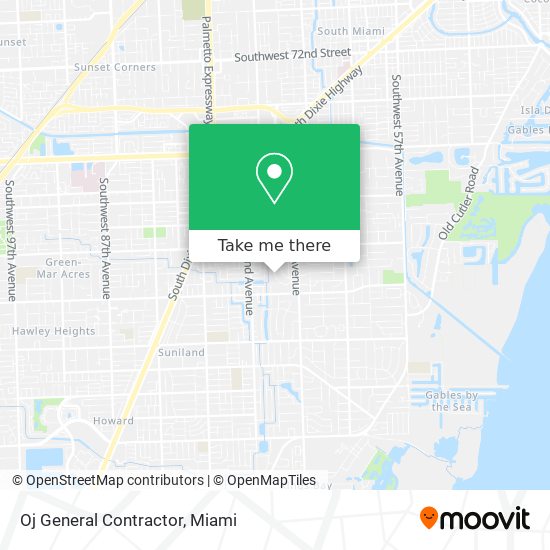 Oj General Contractor map