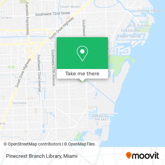 Mapa de Pinecrest Branch Library