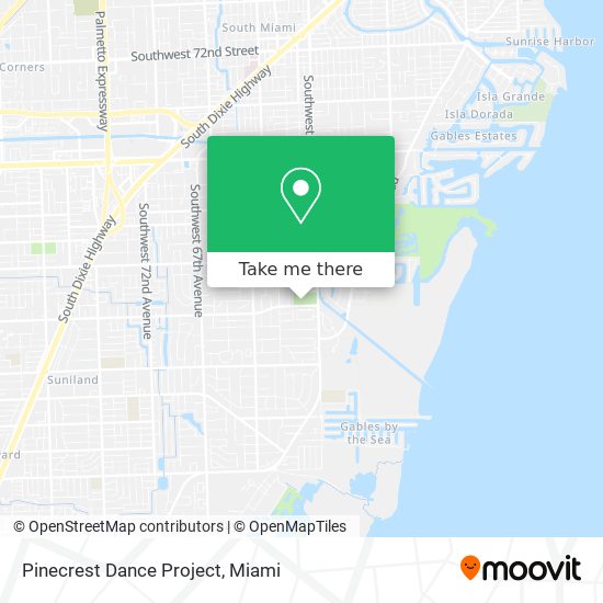 Mapa de Pinecrest Dance Project