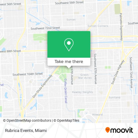 Rubrica Events map