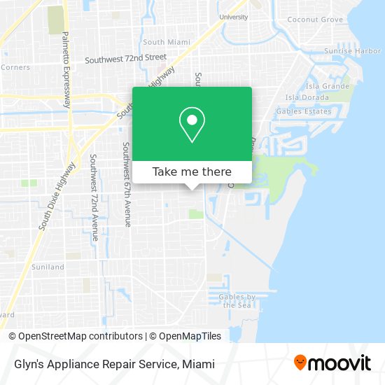 Mapa de Glyn's Appliance Repair Service