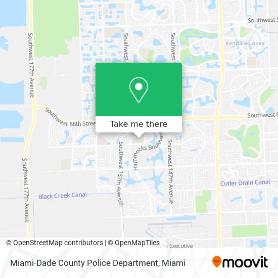 Mapa de Miami-Dade County Police Department