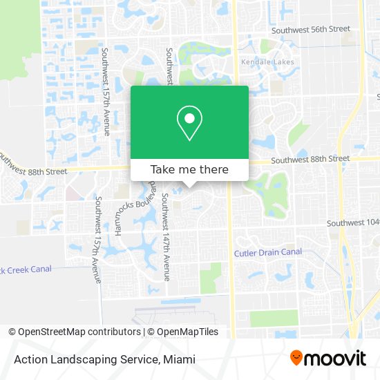 Action Landscaping Service map