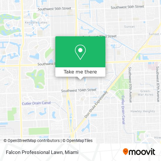 Falcon Professional Lawn map