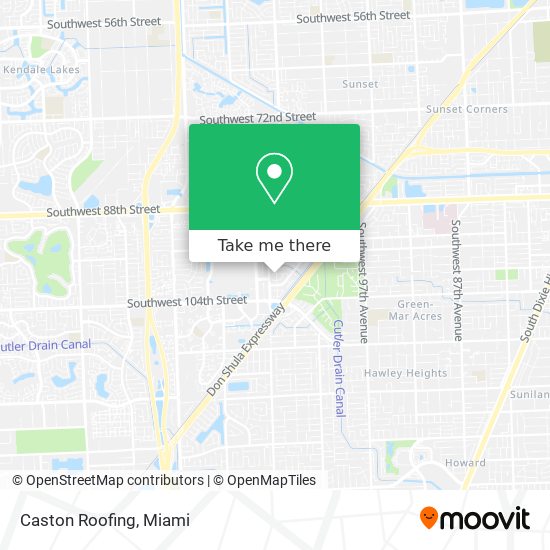 Caston Roofing map