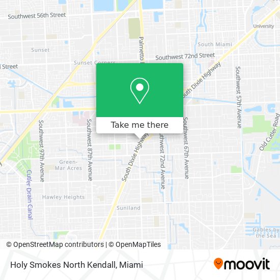 Holy Smokes North Kendall map