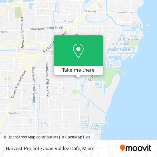 Harvest Project - Juan Valdez Cafe map