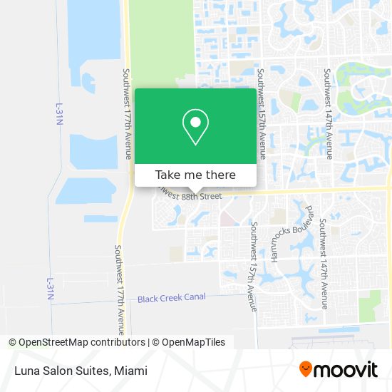 Luna Salon Suites map