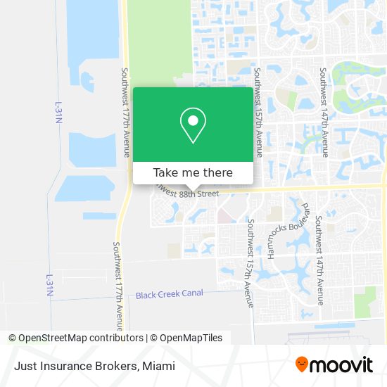 Just Insurance Brokers map