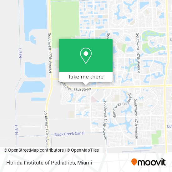 Florida Institute of Pediatrics map