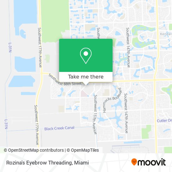 Rozina's Eyebrow Threading map