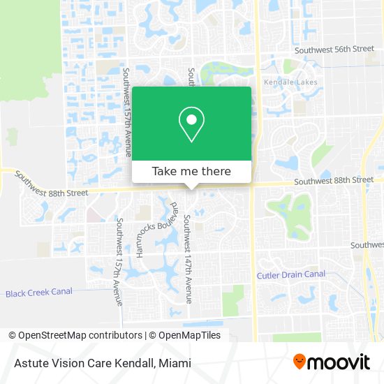 Astute Vision Care Kendall map