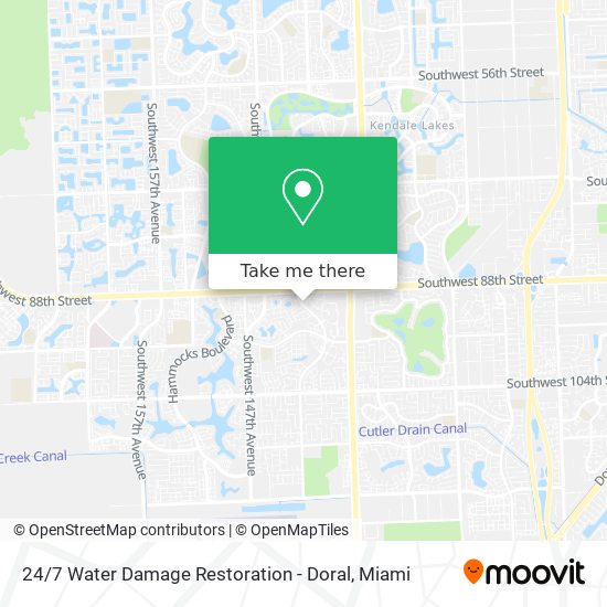 Mapa de 24 / 7 Water Damage Restoration - Doral