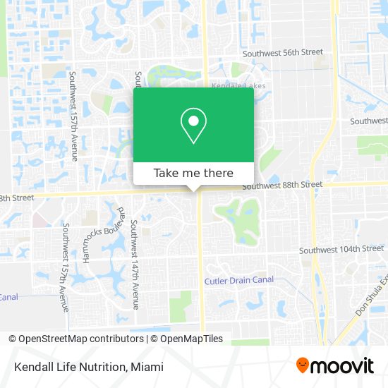 Kendall Life Nutrition map