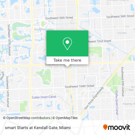 smart Starts at Kendall Gate map