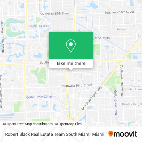 Mapa de Robert Slack Real Estate Team South Miami