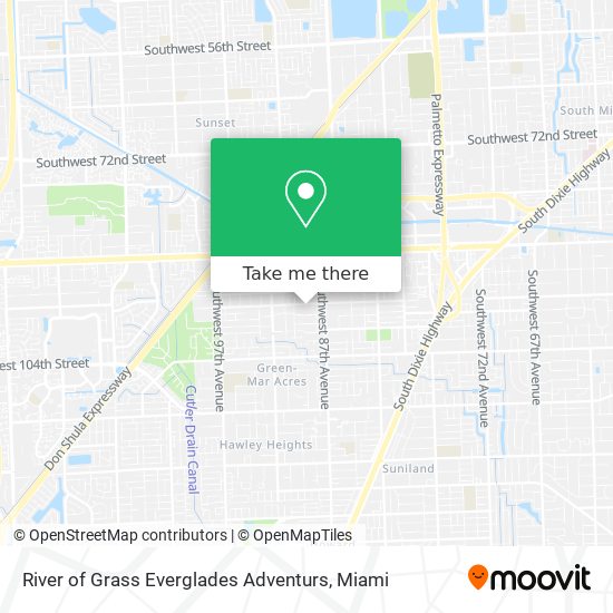 River of Grass Everglades Adventurs map