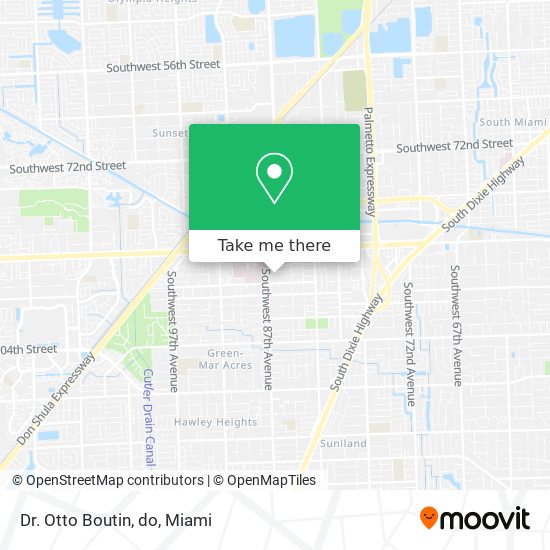 Mapa de Dr. Otto Boutin, do