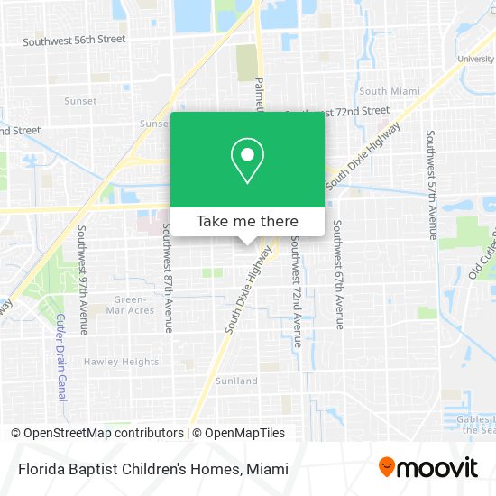 Mapa de Florida Baptist Children's Homes