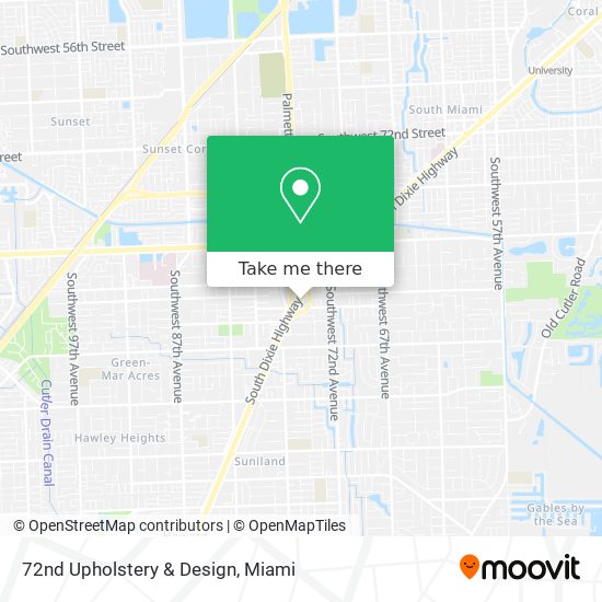 72nd Upholstery & Design map