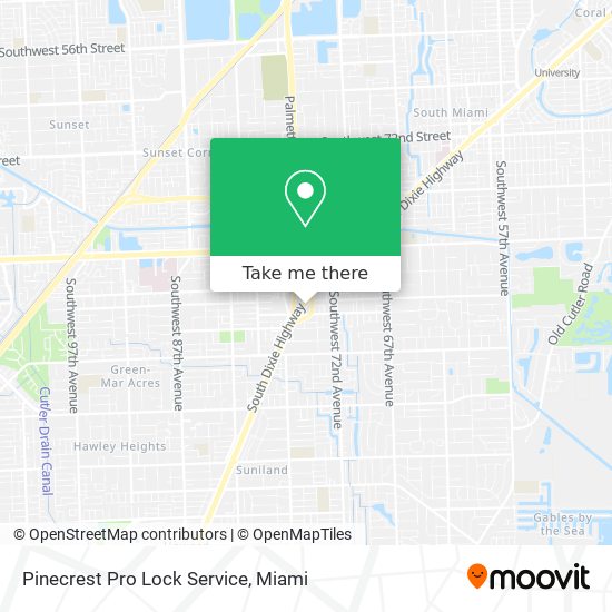 Pinecrest Pro Lock Service map