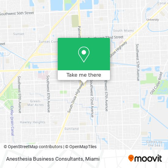 Anesthesia Business Consultants map