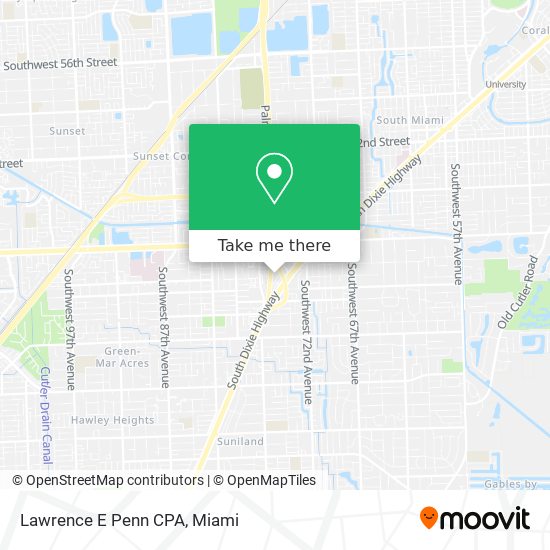 Mapa de Lawrence E Penn CPA