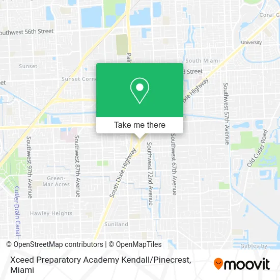Xceed Preparatory Academy Kendall / Pinecrest map