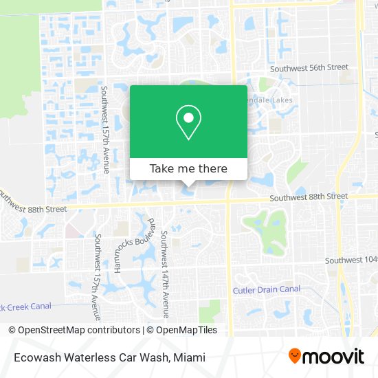 Mapa de Ecowash Waterless Car Wash
