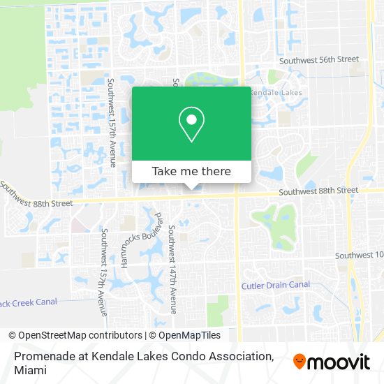 Mapa de Promenade at Kendale Lakes Condo Association