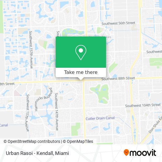 Mapa de Urban Rasoi - Kendall
