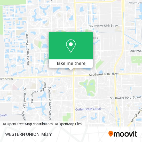 WESTERN UNION map