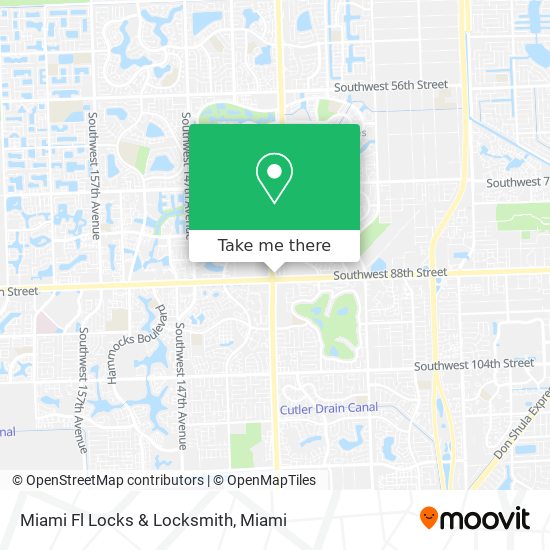 Mapa de Miami Fl Locks & Locksmith