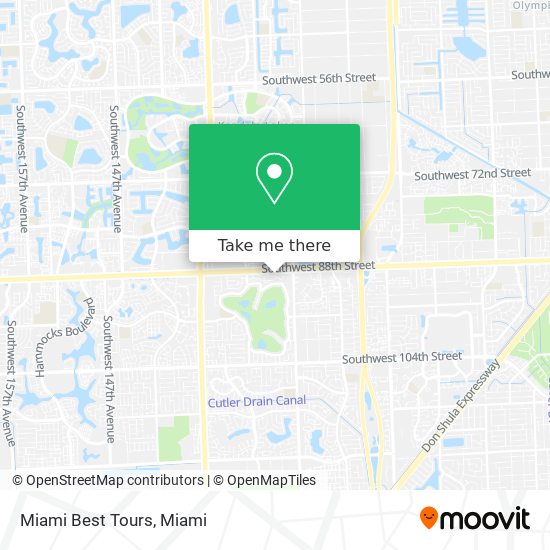 Mapa de Miami Best Tours