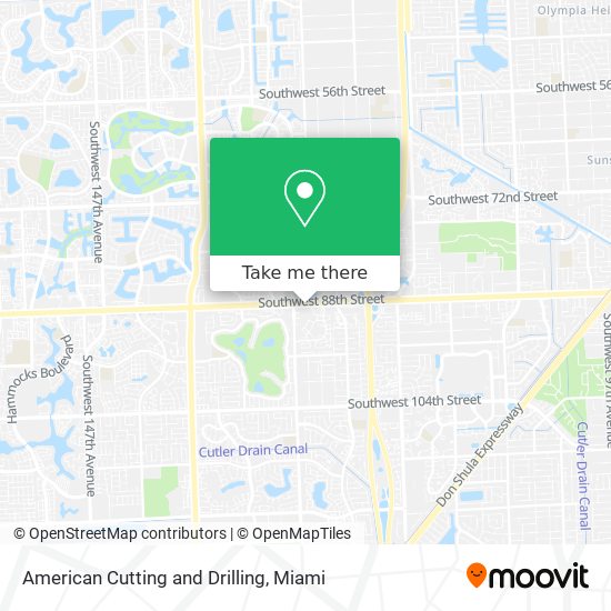 American Cutting and Drilling map