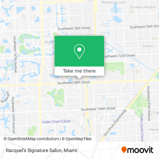 Racquel's Signature Salon map