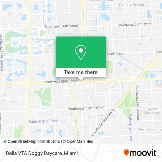 Mapa de Bella VTA Doggy Daycare