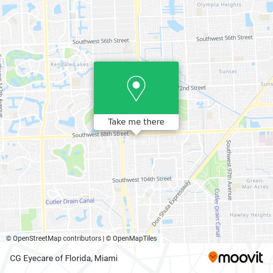 Mapa de CG Eyecare of Florida