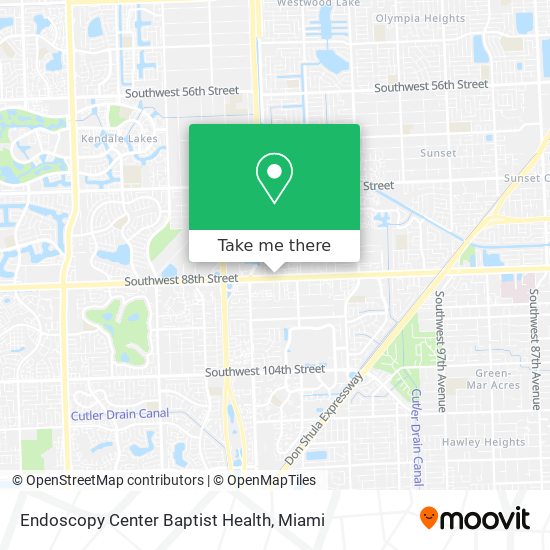 Mapa de Endoscopy Center Baptist Health