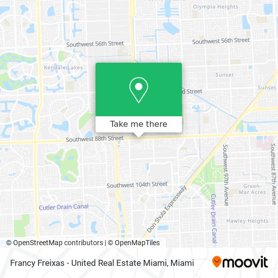 Mapa de Francy Freixas - United Real Estate Miami