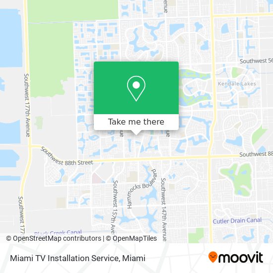 Mapa de Miami TV Installation Service