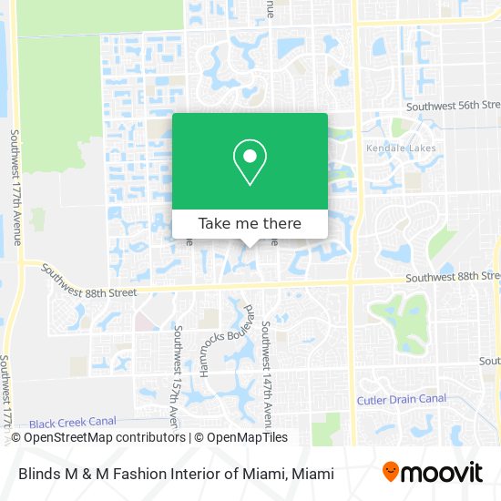 Blinds M & M Fashion Interior of Miami map