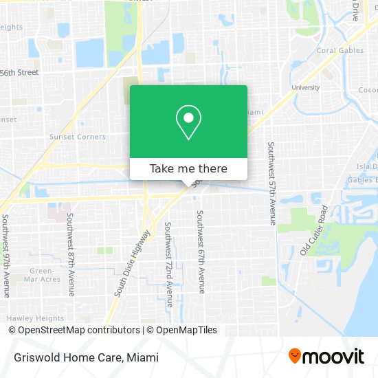 Mapa de Griswold Home Care