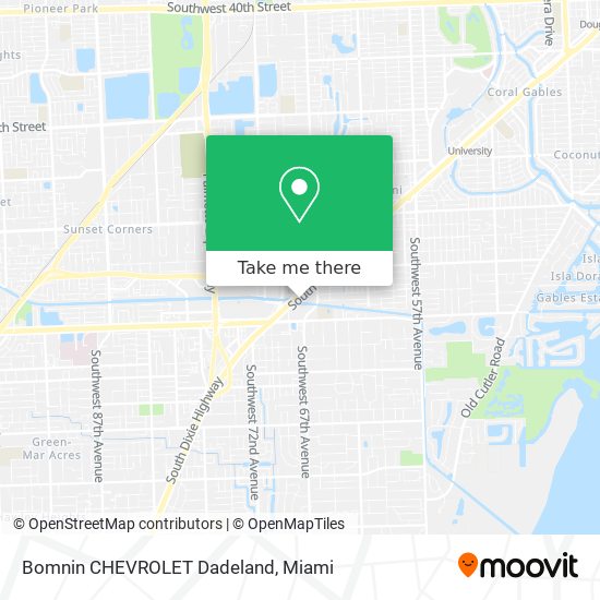 Mapa de Bomnin CHEVROLET Dadeland