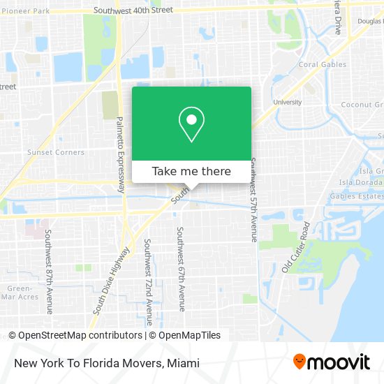 New York To Florida Movers map
