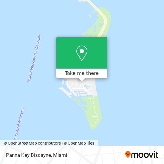 Panna Key Biscayne map