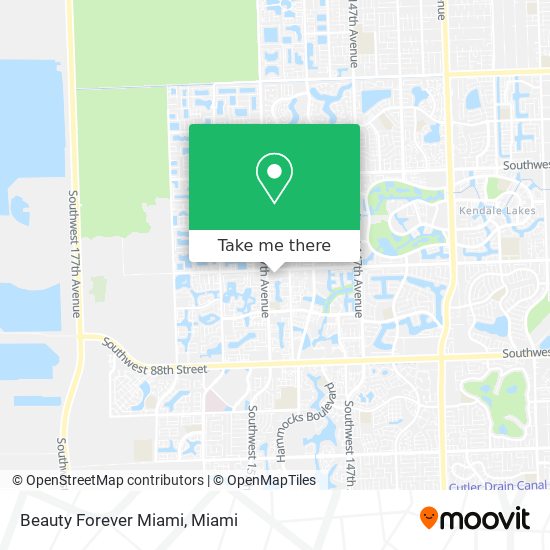 Beauty Forever Miami map