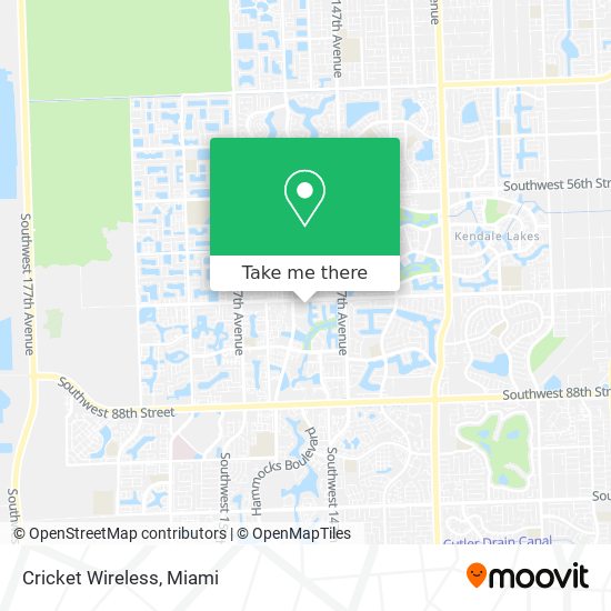 Mapa de Cricket Wireless