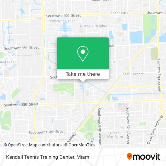 Kendall Tennis Training Center map